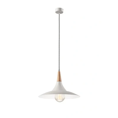 Image of Dome Pendant Ceiling Lights White, 1x E27