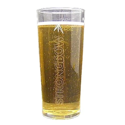 Image of County Engraving Personalised Engraved 1 Pint Conical Strongbow Cider Glass Gift Box