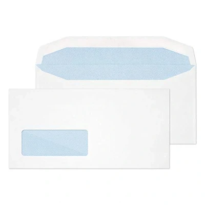 Image of Blake Purely Everyday DL 110 x 220 mm 90 gsm Mailer Gummed Window Envelopes (3702) White Pack of 1000