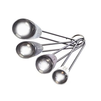 Image of Mason Cash Set of 4 Stainless Steel Measuring Spoons, Silver