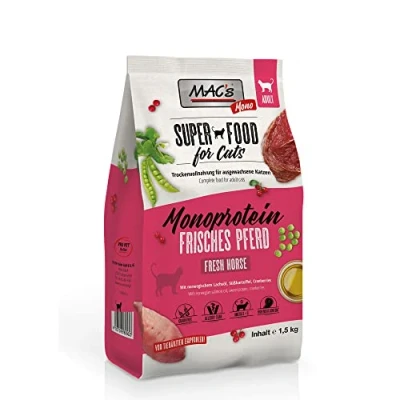 Image of MAC&#039;s Cat Food Monoprotein Horse Dry Super 1.5 kg