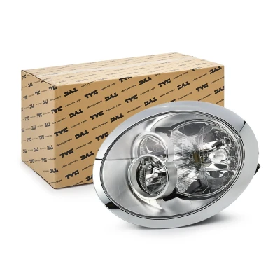 Image of 6930324, 6930326, 6961346, 6961348, 7198730 Headlights TYC 20 0763 05 2 Right H7/H7 with electric motor, bulb holder MINI: Hatchback