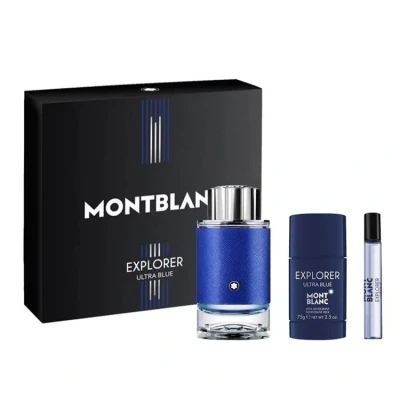Image of Mont Blanc Explorer Ultra Blue Gift Set 100ml EDP + 75g Deodorant Stick 7.5ml