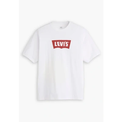 Image of Levi&#039;s Vintage Graphic TEE Print Tshirt, Men&#039;s, Size: Small, chili oil batwing white