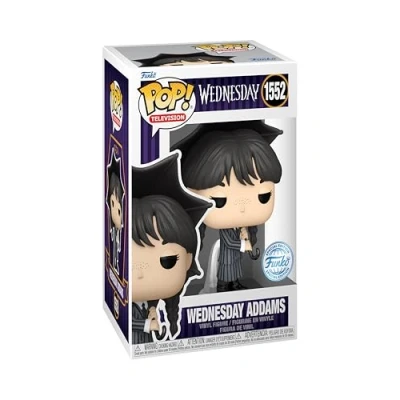 Image of Wednesday Adams Umbrella Figure Funko Netflix S1 ADDAMS w/Umbrella Pop! Vinyl