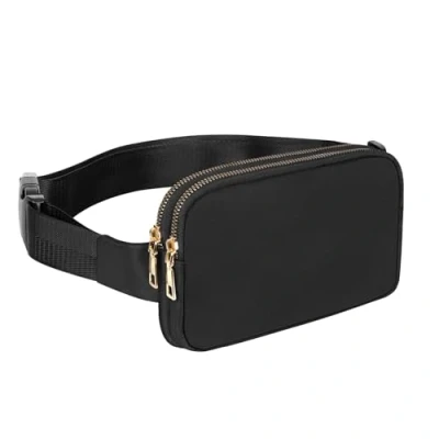 Image of Geestock Bumbag for Ladies Belt Bags Women, Bum Bag Fanny Pack Women Black Fashion Waist Hiking Running Shopping Festivals Walking Travel Cycling
