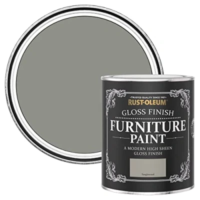 Image of Rust Oleum Grey Furniture Paint in Gloss Finish Tanglewood 750ml