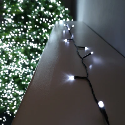 Image of Premier Decorations 100 LED Multi Action Battery Operated TimeLights, White