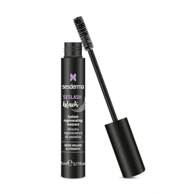 Image of Sesderma Seslash Black Mascara 5ml Strength and Hydration for Luxurious Lashes Volumizing with Brush Eyelash Growth Enhancer