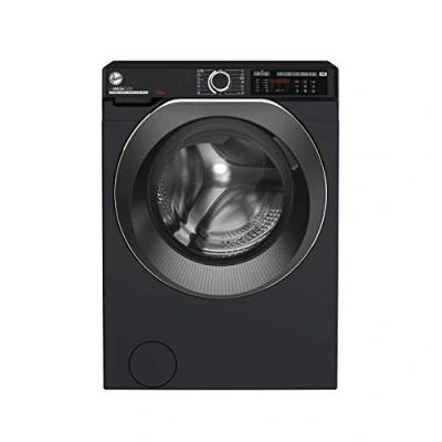 Image of Hoover H Wash 500 HW412AMBCB Freestanding Washing Machine, Large Capacity, Energy Class A, 12 kg Load, 1400 rpm, Black