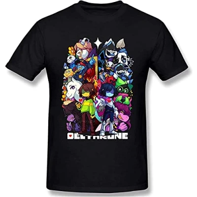 Image of Deltarune Mens T Shirt Unisex Graphic Black Tee M