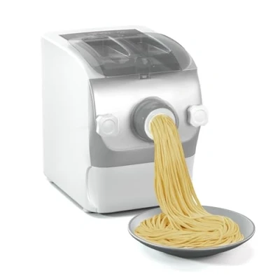Image of Klarstein Pastamania Electric Pasta Machine 260W Fully Automatic with 7 attachments, 500g Capacity, Quiet (60dB), LED Display