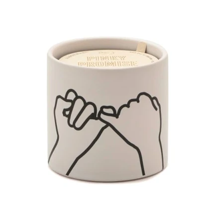 Image of Paddywax Scented Candles Artisan Impressions Candle in Matte Ceramic Container, 163g, Pinky Promise