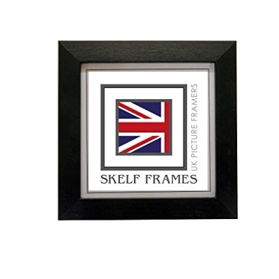 Image of Skelf Frames 350mm x POLCORE SQUARE PICTURE PHOTO FRAME (Brushed Black)