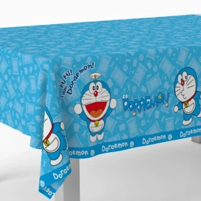 Image of BeenSmile, DORAEMON Tablecloth, Birthday Decoration Children&#039;s Party Supplies, Celebrations and Birthdays, 1 Unit, 120x180 CM