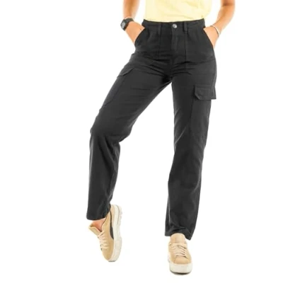Image of ONLY Women&#039;s Onlmalfy Cargo Pant PNT Noos, Black, XS