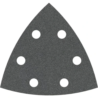 Image of Bosch Accessories Sanding Sheets for Triangular Sanders and Multi Cutters (Pack of 5, 93 mm, 120 Grit, F355)