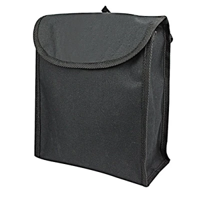 Image of Simply SLB01 Waterproof Car/Garbage Bin Bag H19cm x W15.5cm convenient hanging strap included PEVA inner lining wipe clean, Black