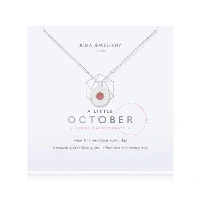 Image of A Little Birthstone Birthday Gift For October Tourmaline Necklace