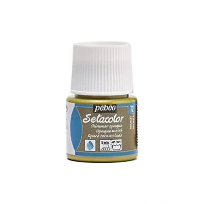 Image of PEBEO Setacolor Opaque Fabric Paint 45 Milliliter Bottle, Shimmer Bronze,Shimmer Bronze