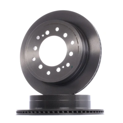 Image of 4243160170, 4243160201, 4243160270 Brake DISC BREMBO Coated LINE 09.A334.11 312mm 18mm 6 internally vented TOYOTA: Land Cruiser Prado 120