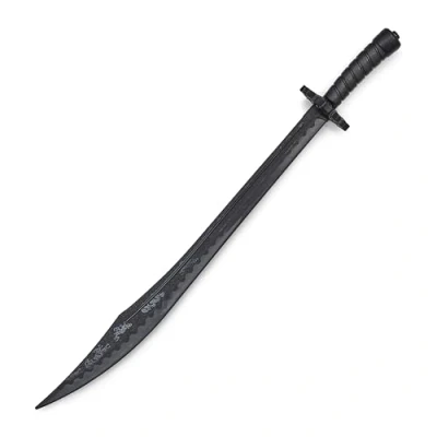 Image of Martial Arts Theatrical Stage Cosplay props Movies Films Stunt Equipment Black Polypropylene Chinese Kung Fu Long Sword 37&quot;