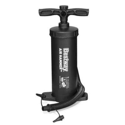 Image of Bestway Air Hammer Inflation Pump for Airbeds, Paddle Boards, Kayaks and other Inflatables, Black, 14.5 inch