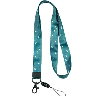 Image of Lanyard Neck Strap, Two Sided Printing in Full Colour for Mobile ID Badge Holder, Card Key Keychain
