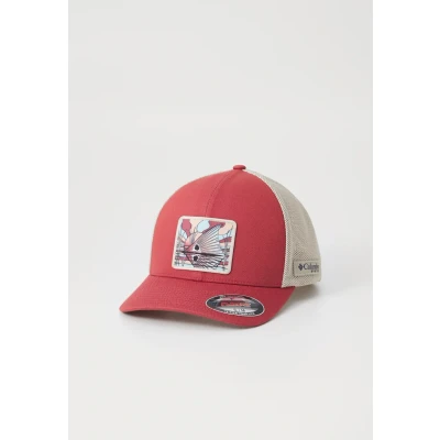 Image of Columbia PFG PATCH BALL CAP Unisex Cap, Size: S/M, Dusty crimson/fossil