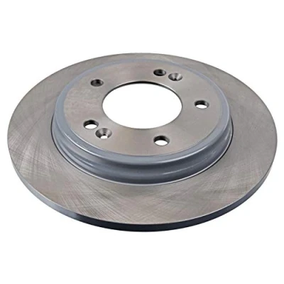 Image of 58411G2300 Brake disc BLUE PRINT ADG043229 Rear Axle 262mm 10mm 5 Hole 114mm solid Coated HYUNDAI: Ioniq, i30 III Hatchback, Fastback