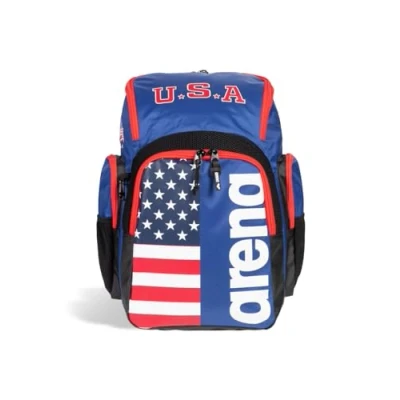 Image of ARENA Spiky III Backpack 35 Unisex Travel Sports Gym for Men and Women, Training Gear Equipment Bag Swimmers, Liters, US Team