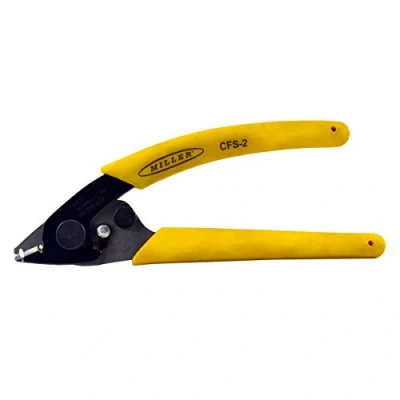 Image of Miller CFS 2 Series Dual Hole Fiber Optic Stripper, Wire Stripper Tool for Working Technicians, Electricians, and Installers, Safe Cable Tool, Easily Portable 4.2 Ounces