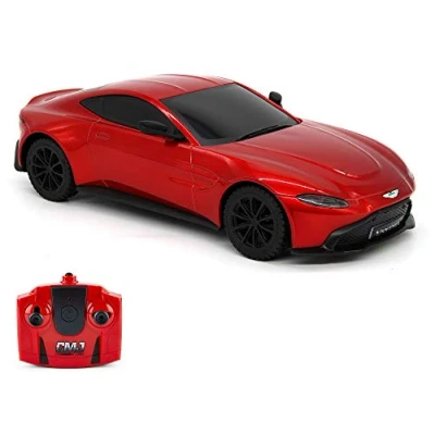 Image of CMJ RC Cars™ Aston Martin Vantage Officially Licensed Remote Control Car. 1:24 Scale Red