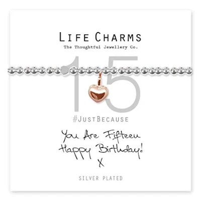 Image of Life Charms Happy 15th Birthday bracelet