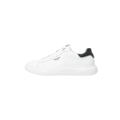 Image of Pepe Jeans Men&#039;s Eaton Basic Sneaker, White (White), 10 UK