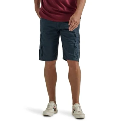 Image of Wrangler Authentics Men&#039;s Premium Twill Cargo Short, Midnight, 42