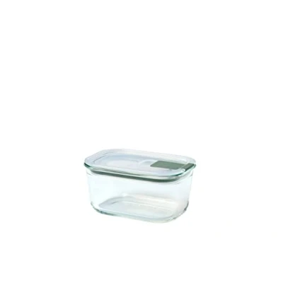 Image of Mepal Glass food container EasyClip containers with lids Click closure Suitable for the microwave, steamer, oven, refrigerator &amp; freezer Airtight leakproof 450 ml Nordic