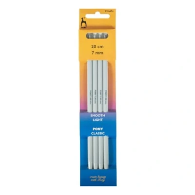 Image of Pony Double Ended Knitting Pins, Aluminium, Multi Colour, 7mm