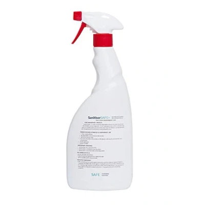 Image of Sanitiser Safe+ Antibacterial &amp; Antiviral 99.999% Hard Surface Cleaner/Disinfectant with 7 Day Residual Efficacy 750ml RTU Trigger Spray
