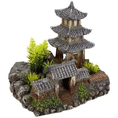 Image of Nobby Asian Temple Aquarium Ornaments, 18.5 x 14.2 17 cm