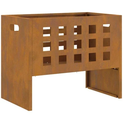 Image of vidaXL Fire Pit Rectangular 50x30x40 cm Weathering Steel