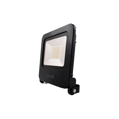 Image of Ovia 50W LED Floodlight IP65 3000K Black