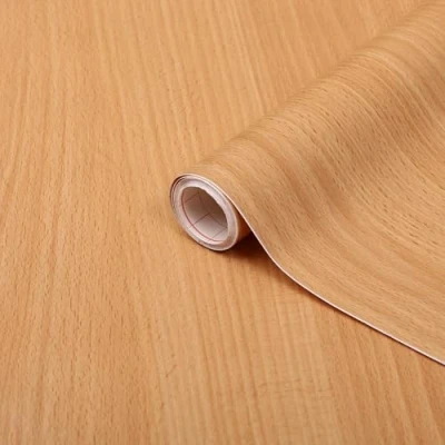 Image of d c fix vinyl wrap European beech wood effect 90 cm x 2,1 m sticky back plastic roll for furniture, kitchen &amp; cupboards contact paper sticker self adhesive film