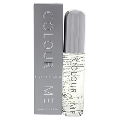Image of COLOUR ME Silver Perfume for Men. 50ml Eau de Toilette Men, Luxury Fragrance Mens Aftershave, Long Lasting Men by Milton Lloyd