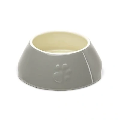 Image of Scruffs Classic Stoneware Long Eared Dog Bowl 21 cm x 8.5 Grey
