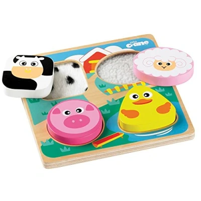 Image of Tidlo Wooden Touch and Feel Puzzle Farm