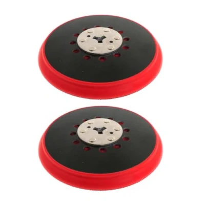 Image of 2 x Trade Shop 150 mm 72 Hole Velcro Sanding Disc Adhesive Compatible with M8 Random Orbital Sanders, Replacement for Bosch 608 601 335/2.608.601.335, RSM6045