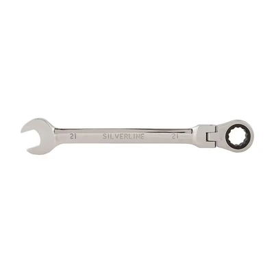 Image of Silverline Flexible Head Ratchet Spanner 21mm