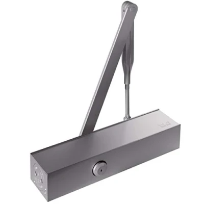 Image of Dorma TS 83 Door Closer Set with Standard Arm, Silver, Stainless Steel Finish, EN 3 6, Automatic Adjustable Power for Widths up to 1400 mm / 1600