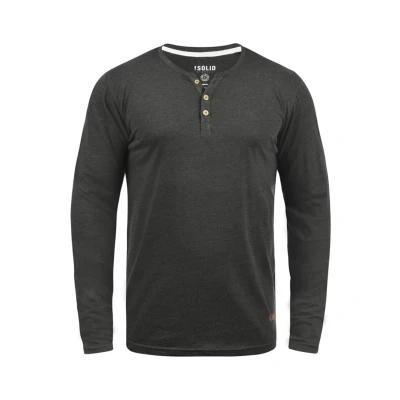 Image of Solid Sdvolko Long sleeved top, Men&#039;s, Size: Large, Dark grey